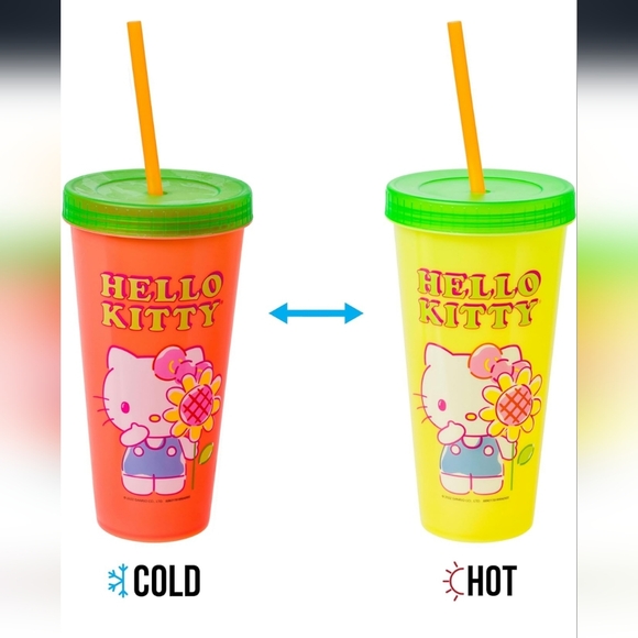 Hello Kitty | Other | Hello Kitty Colorchanging Cup Pink And Yellow ...